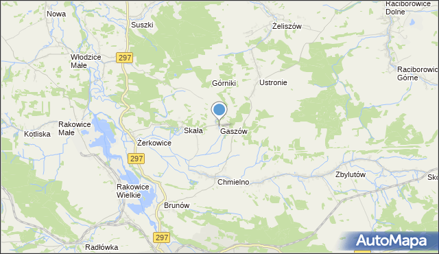 mapa Gaszów, Gaszów na mapie Targeo